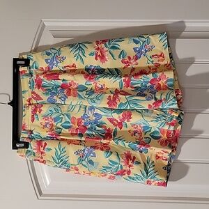 vintage tropical pleated baggy shorts 8